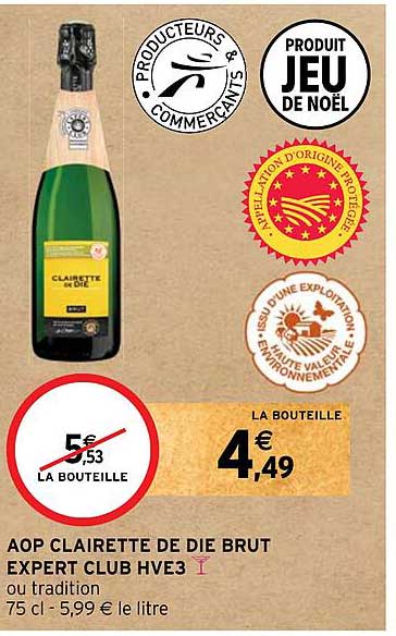 aop clairette de die brut expert club hve3