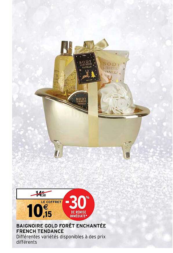 baignoire gold forêt enchantée french tendance