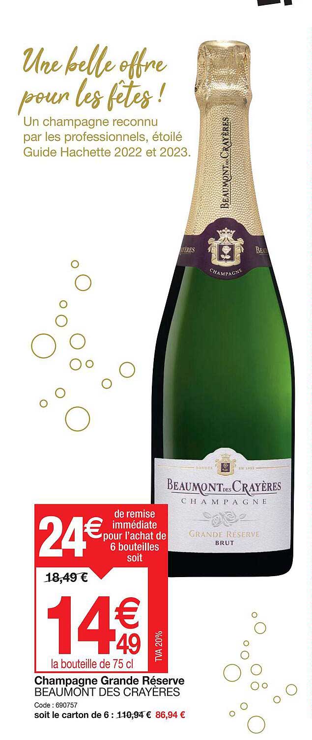 Champagne Grande Réserve Beaumont Des Crayères