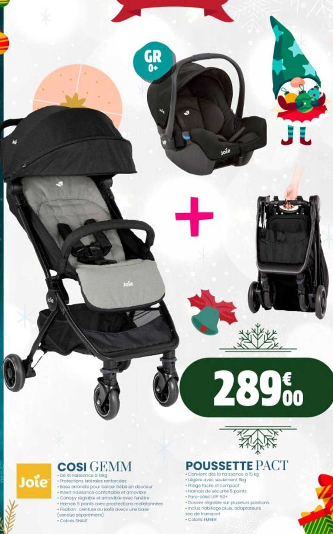 cosi gemm, poussette pact