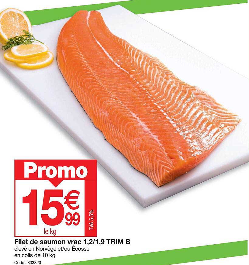 filet de saumon vrac 1,2/1,9 trim b