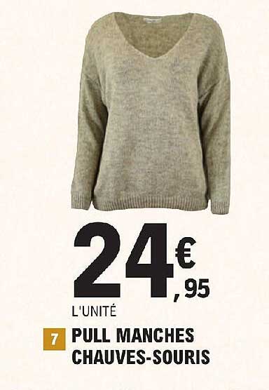 pull manches chauves-souris
