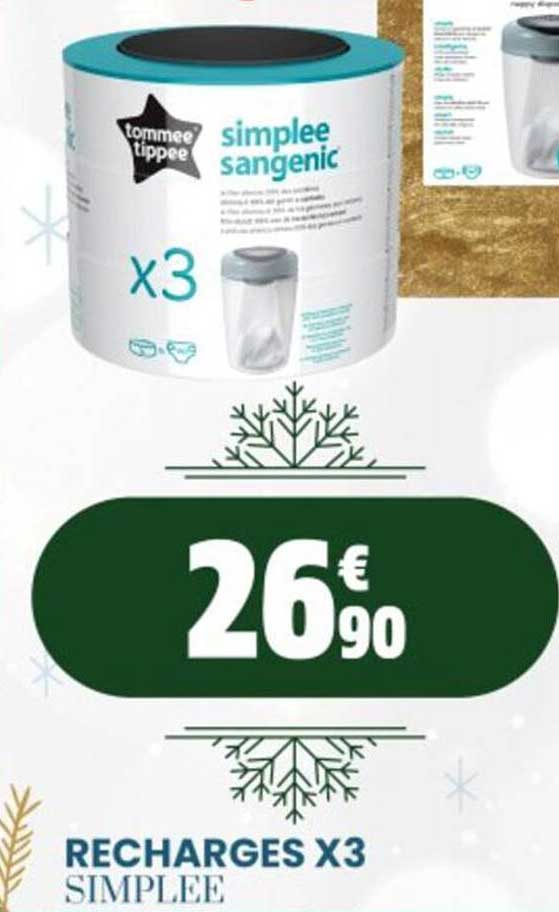 recharges x 3 simplee