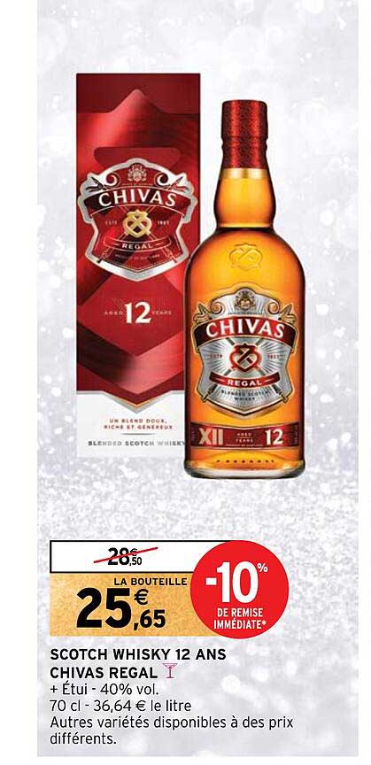 scotch whisky 12 ans chivas régal