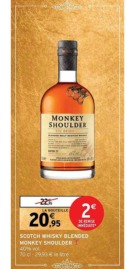 scotch whisky blended monkey shoulder
