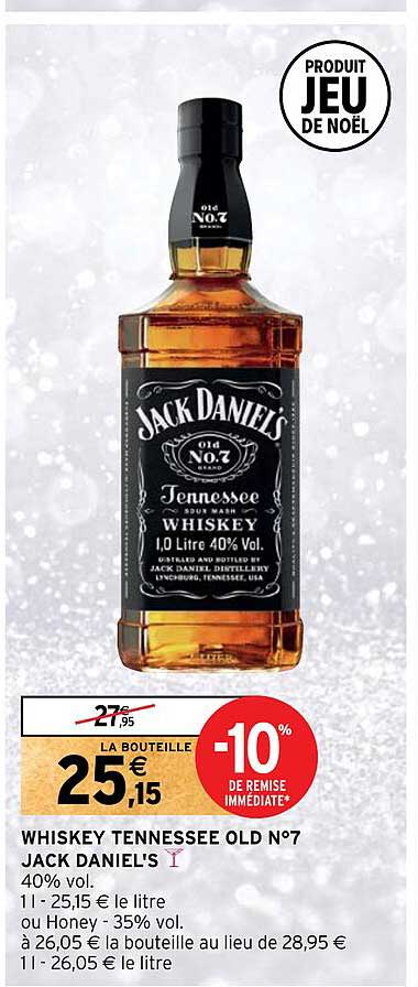 whiskey tennessee old n°7 jack daniel's