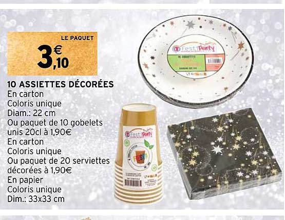 10 assiettes decorees