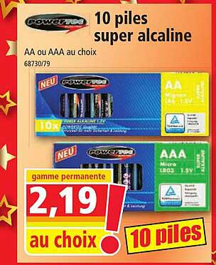 10 Piles Super Alcaline