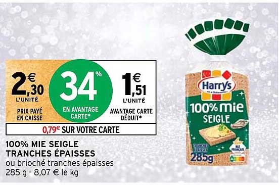 100% mie seigle tranches epaisses