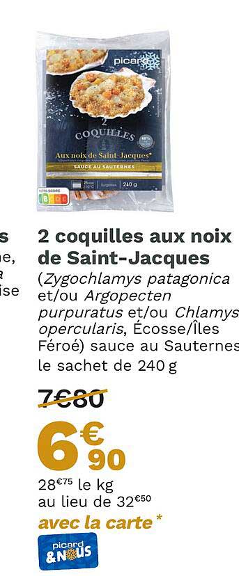 2 Coquilles Aux Noix De Saint-jacques
