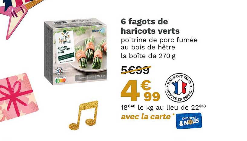 6 fagots de haricots verts