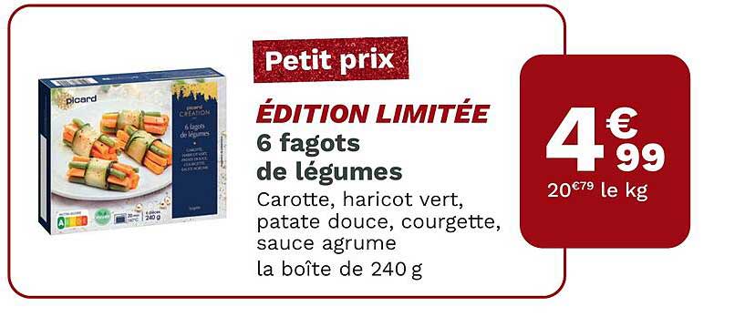 6 fagots de légumes