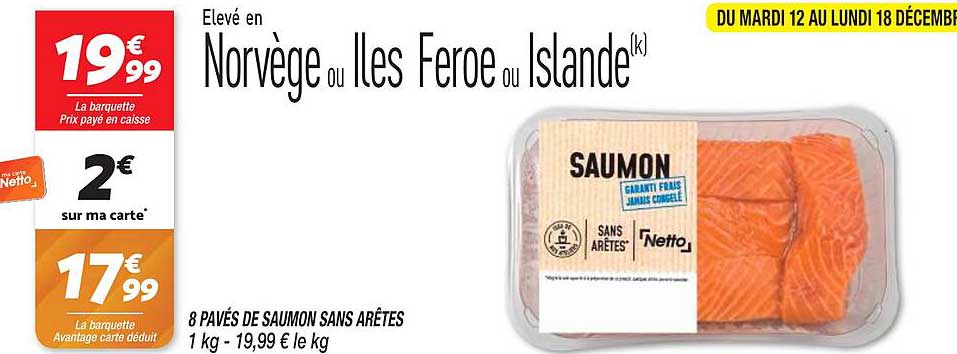 8 pavés de saumon sans arêtes