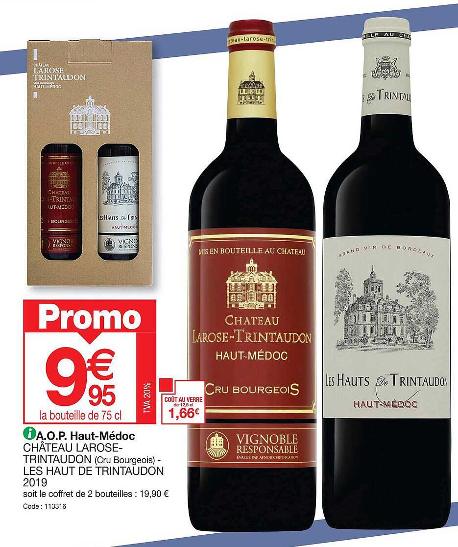 a.o.p. haut-médoc château larose-thrintaudon les haut de trintaudon 2019