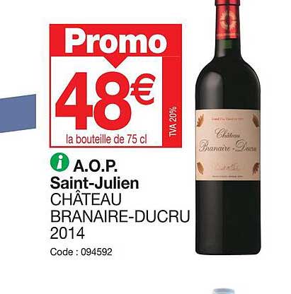 a.o.p. saint-julien château branaire-ducru 2014