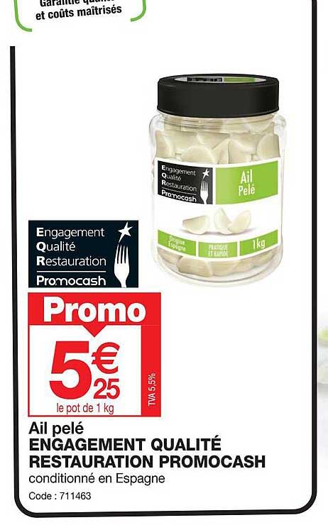 ail pelé engagement qualité restauration promocah