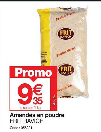 amandes en poudre frit ravich