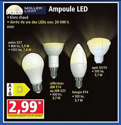 ampole led i-glow müller licht