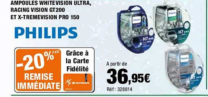 Ampoules Whitevision Ultra, Racing Vision Gt200 Et X-tremevision Pro 150