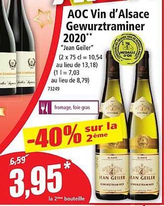 aoc vin d'alsace gewurztraminer 2020 "jean geiler"