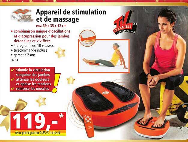 Appareil De Stimulation Et De Massage Vibro Legs