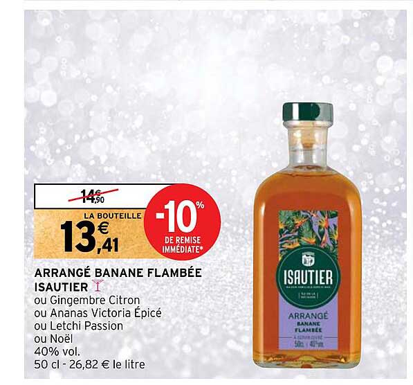 arrangé banane flambée isautier