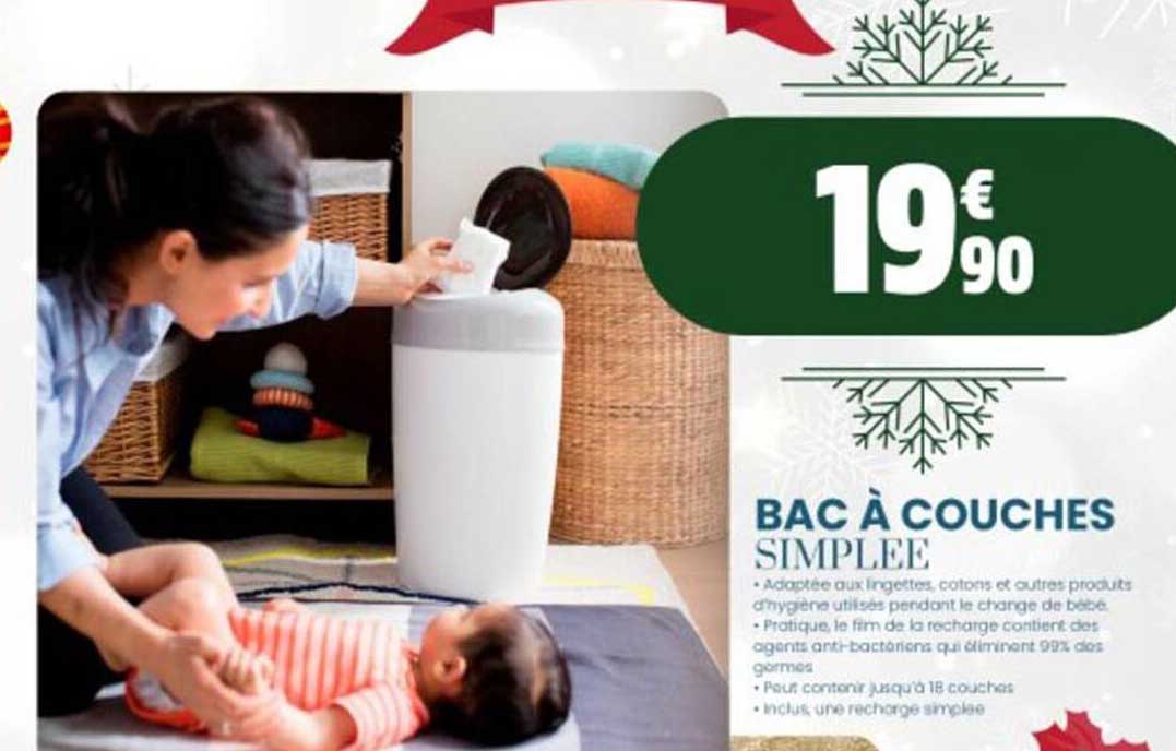 bac à couches simplee