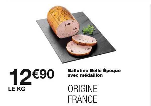 ballotine belle époque avec médaillon