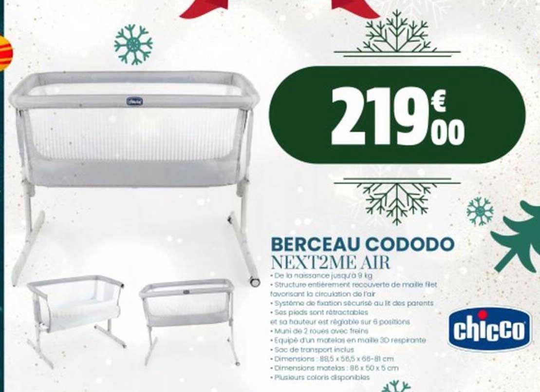 berceau cododo next2me air chicco