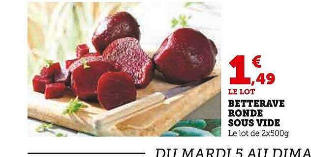betterave ronde sous vide