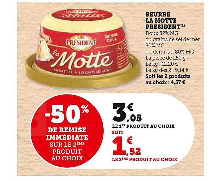 beurre la motte président