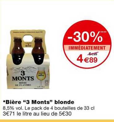 biere ''3 monts'' blonde