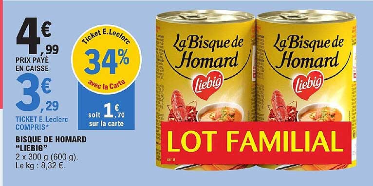 bisque de homard "liebig"