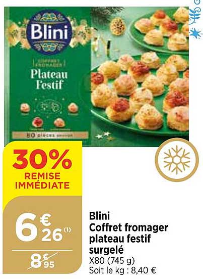 blini coffret fromager plateau festif surgelé