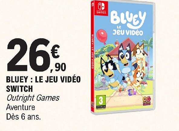 Bluey : Le Jeu Vidéo Switch