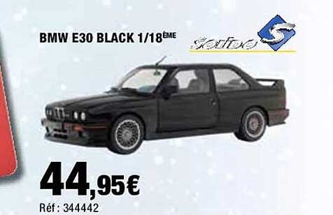bmw e30 black 1/18ème