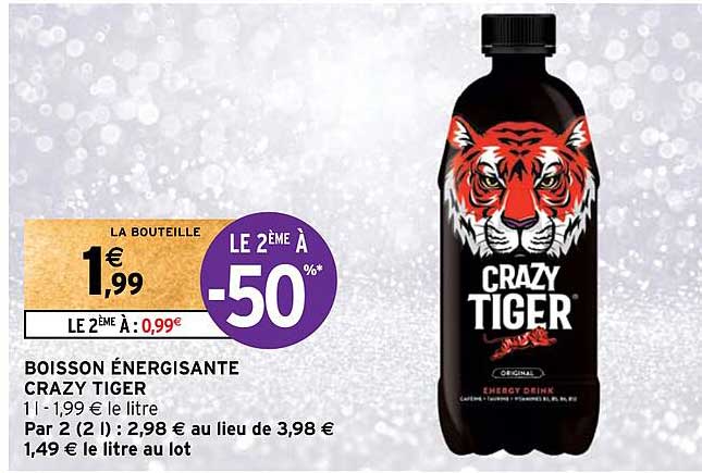 boisson énergisante crazy tiger