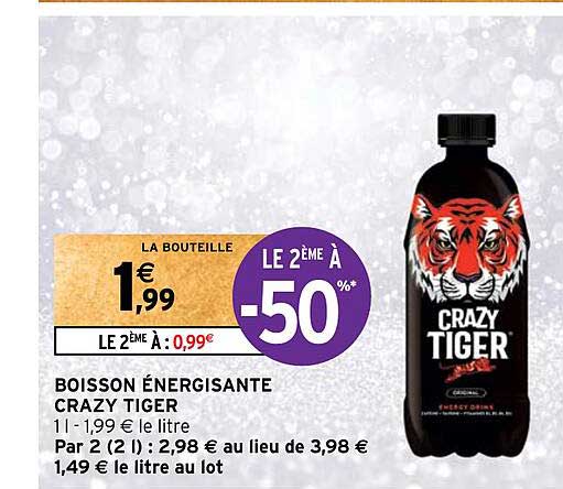 boisson énergisante crazy tiger