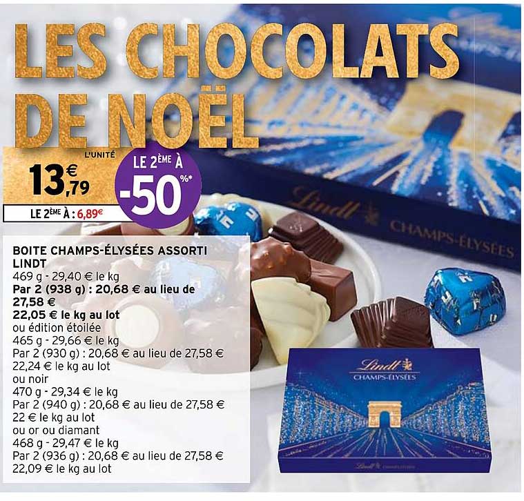 boite champs-elysees assorti lindt
