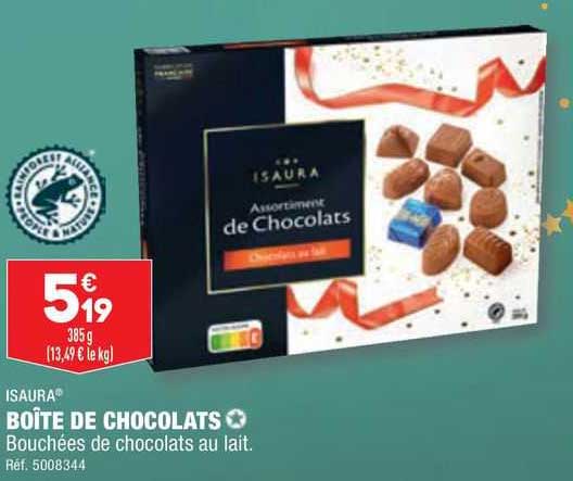 boîte de chocolats isaura