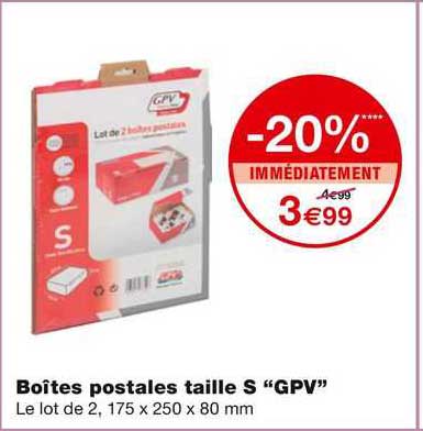 boîtes postales taille s "gpv"