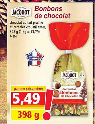 Bonbons De Chocolat Jacquot
