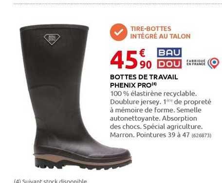 bottes de travail phenix pro baudou