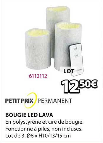 bougie led lava