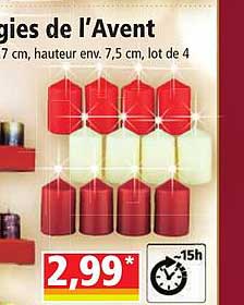 bougies de l'avent