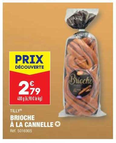 brioche à la cannelle tilly