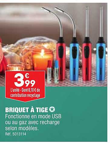 briquet à tige