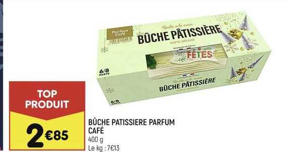 bûche pâtissière parfum café