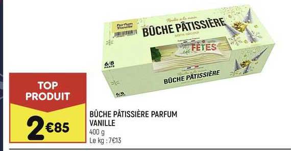 Bûche Pâtissière Parfum Vanille