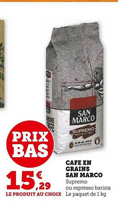 café en grains san marco